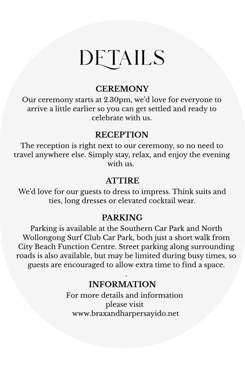 Harper Wedding Invitation Set