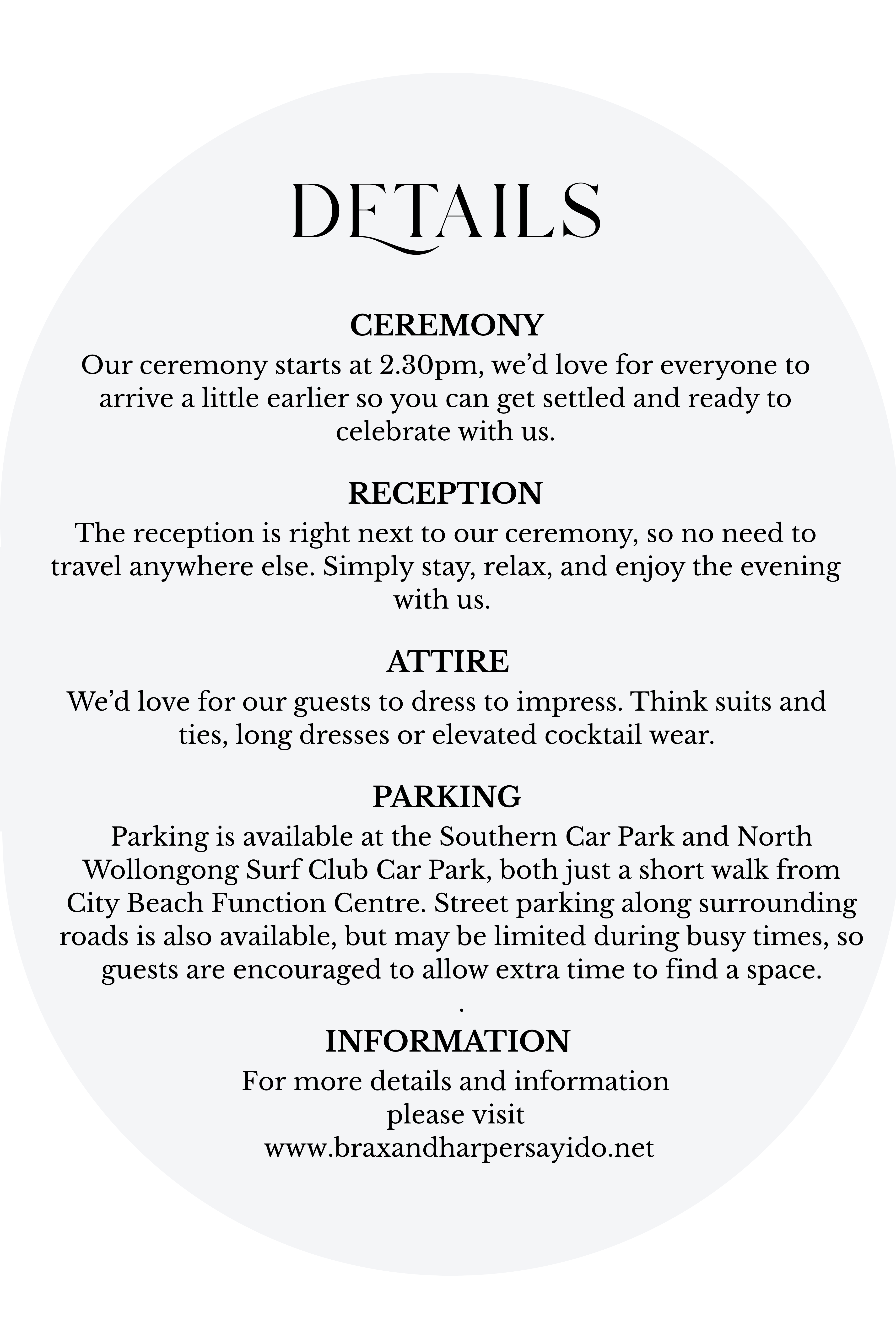 Harper Wedding Invitation Set