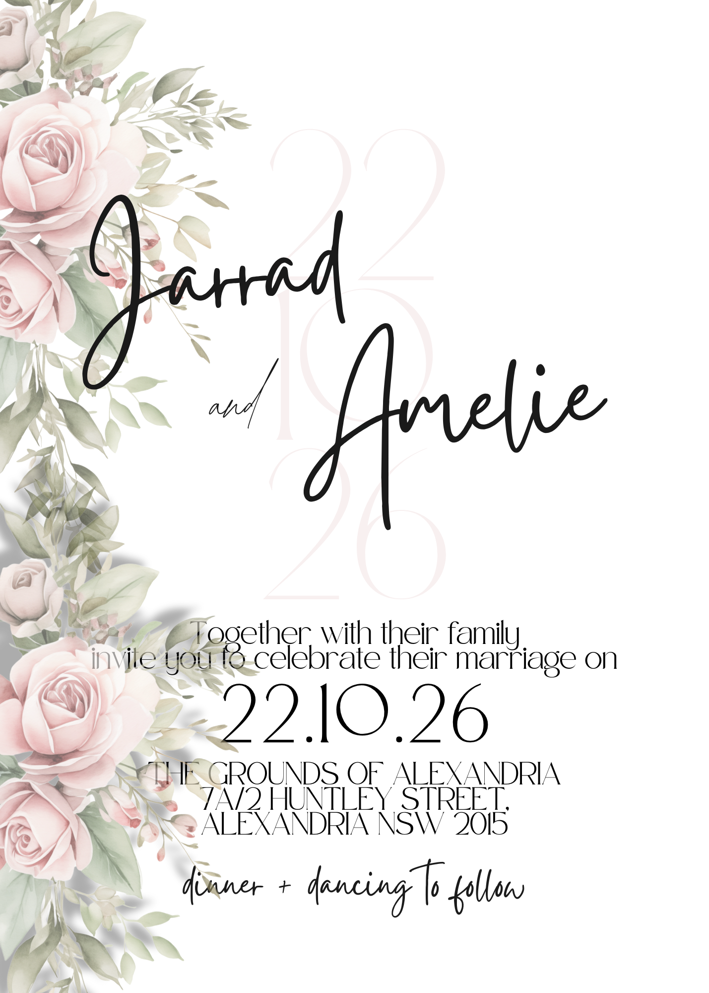 Amelie Wedding Invitation