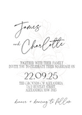 Charlotte Wedding Invitation