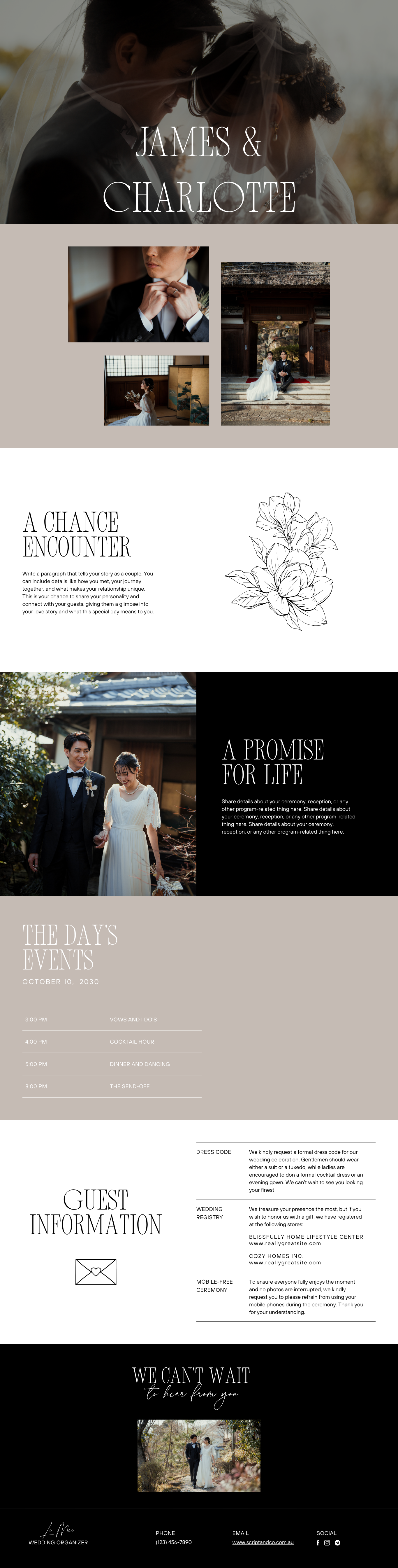 Charlotte Wedding Website