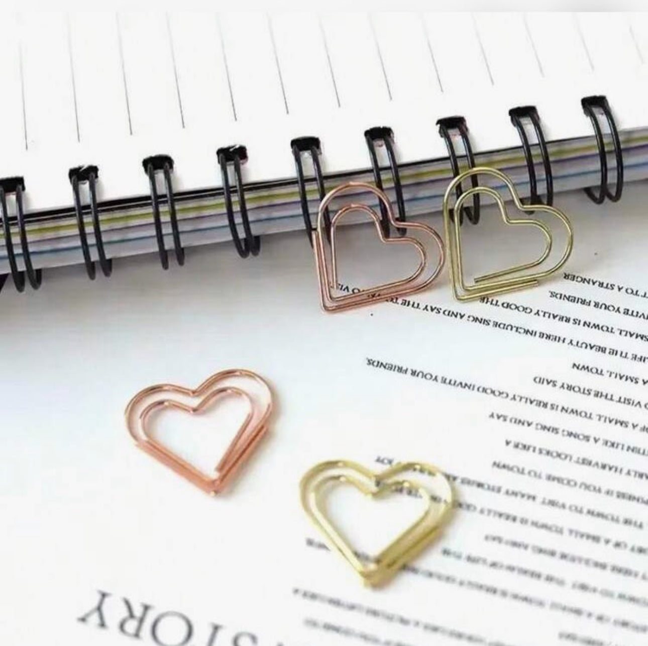 Heart Paperclips x 30