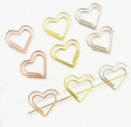 Heart Paperclips x 30