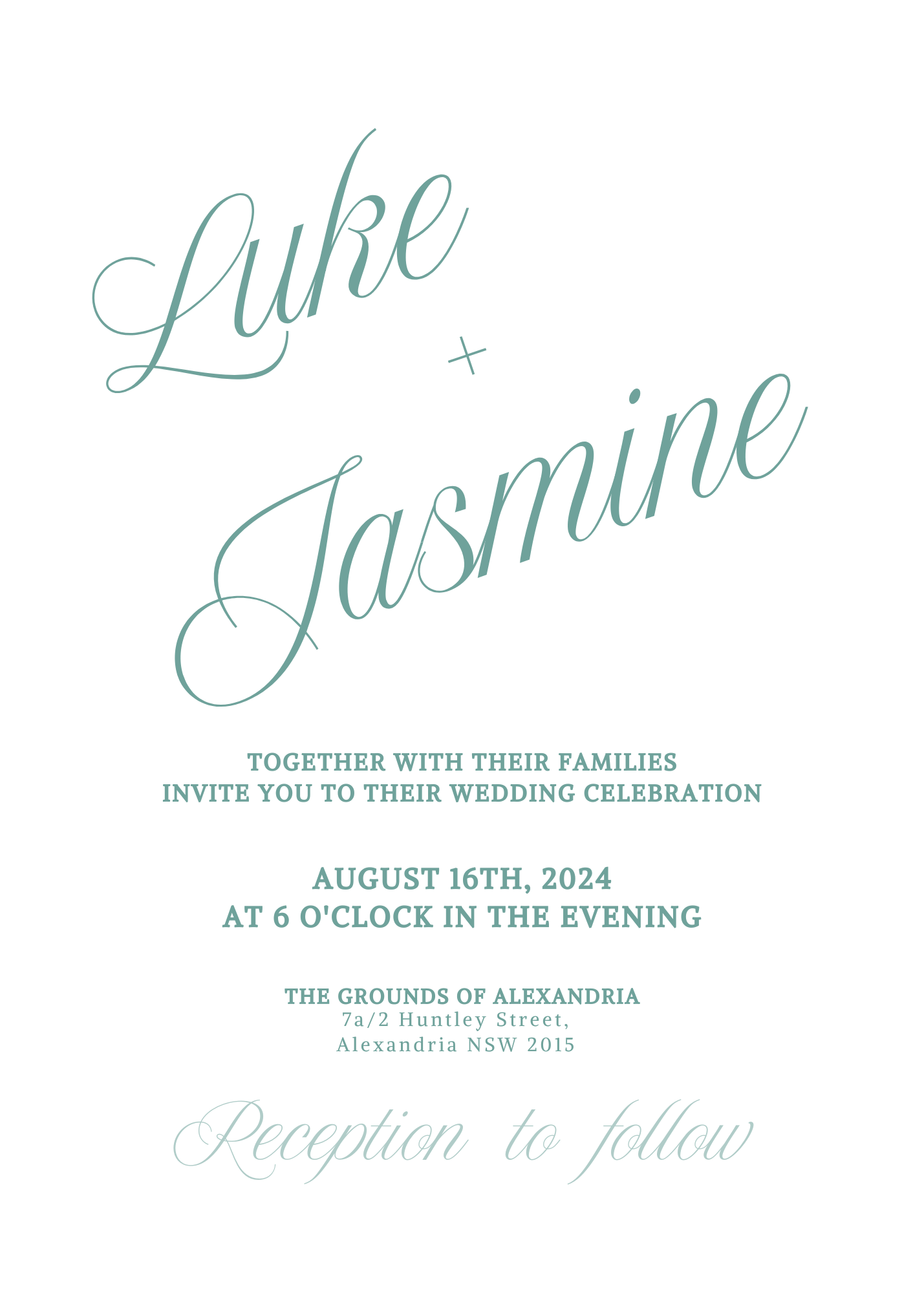 Jasmine Wedding Invitation