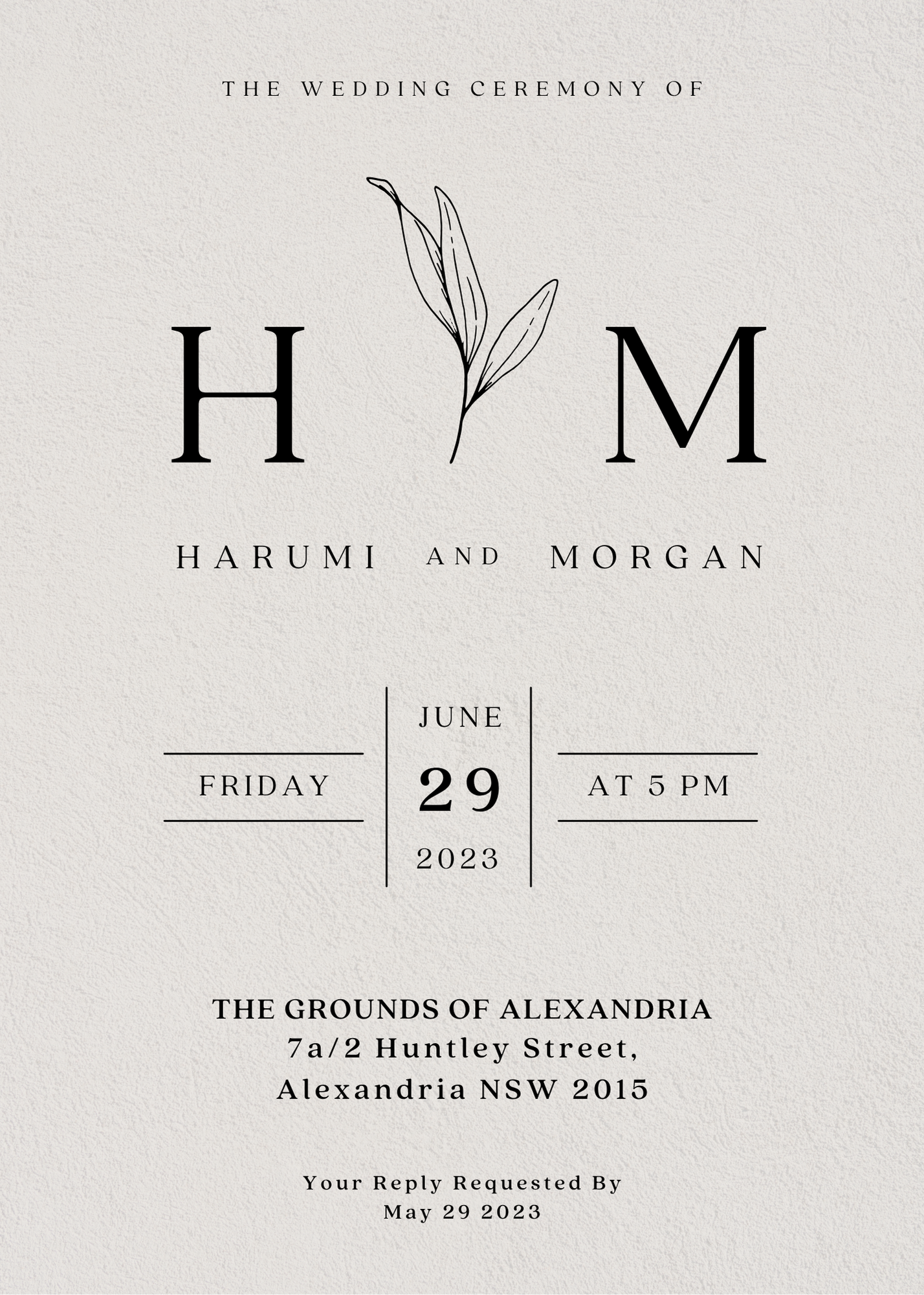 Lila Wedding Invitation