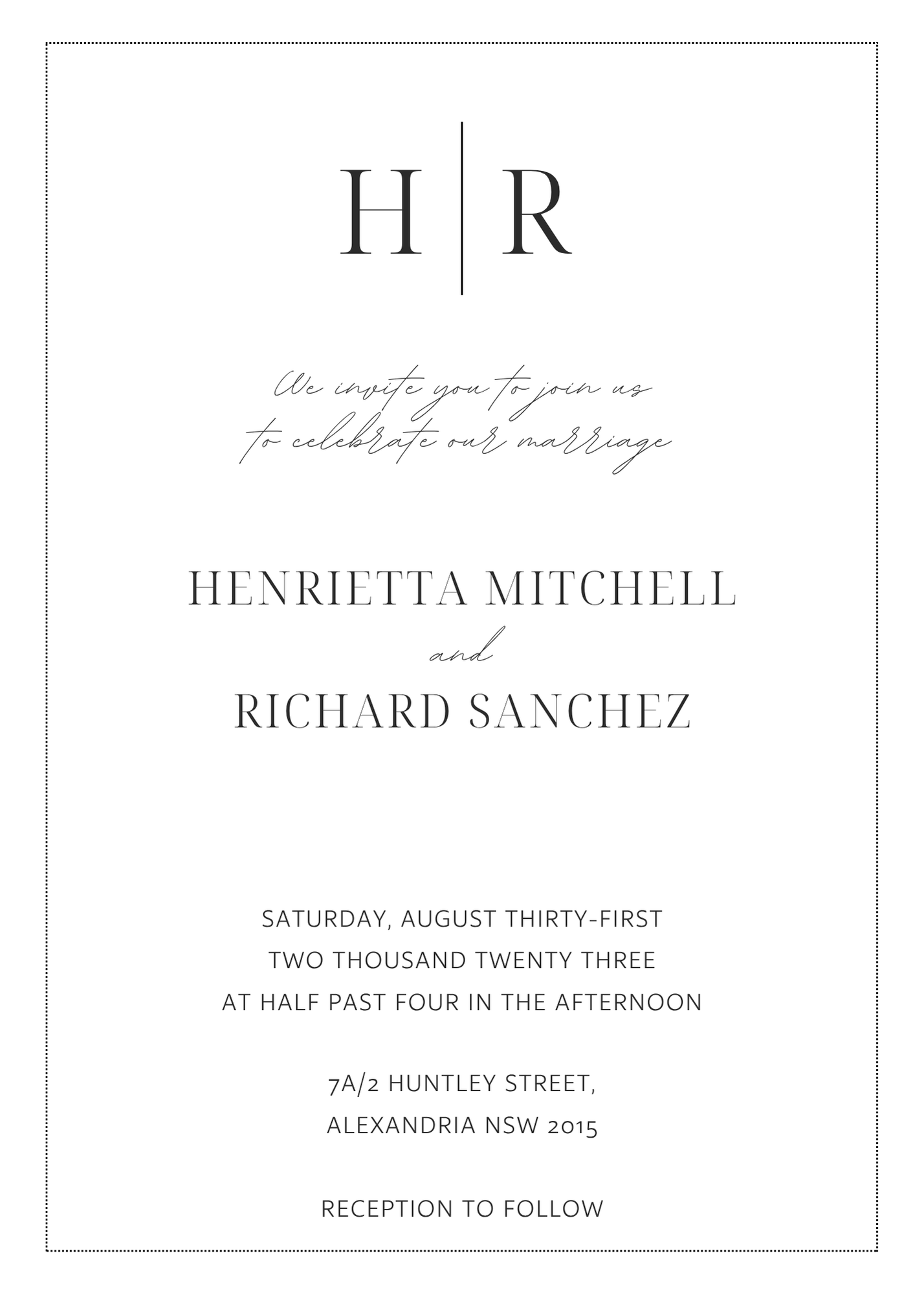 Lily Wedding Invitation