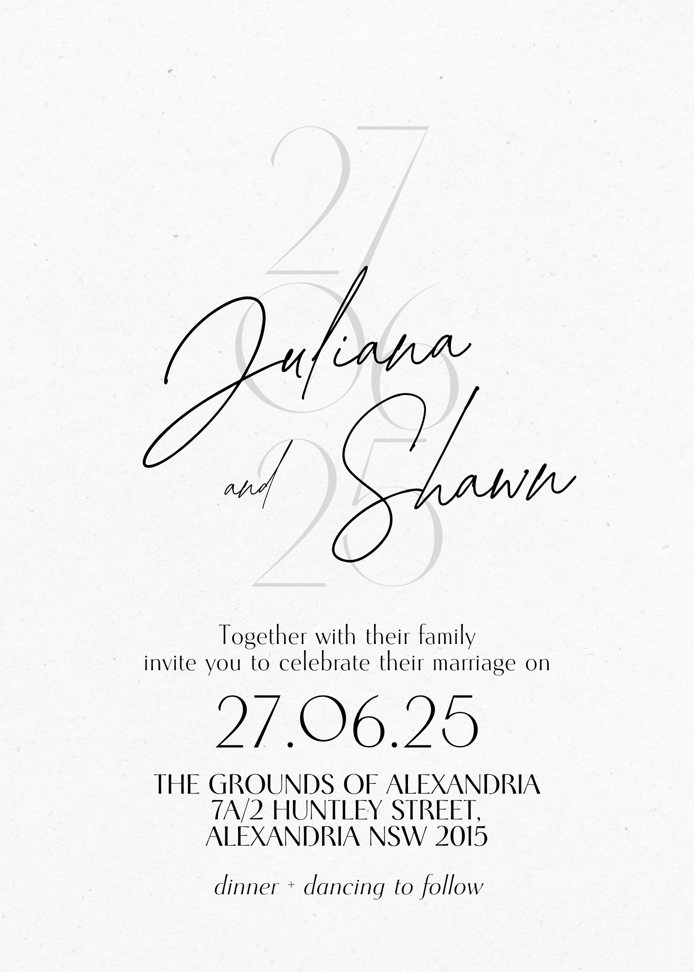 Lumi Wedding Invitation