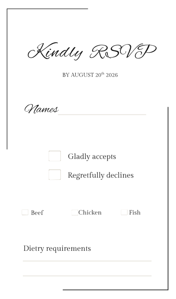 Lumi RSVP Card