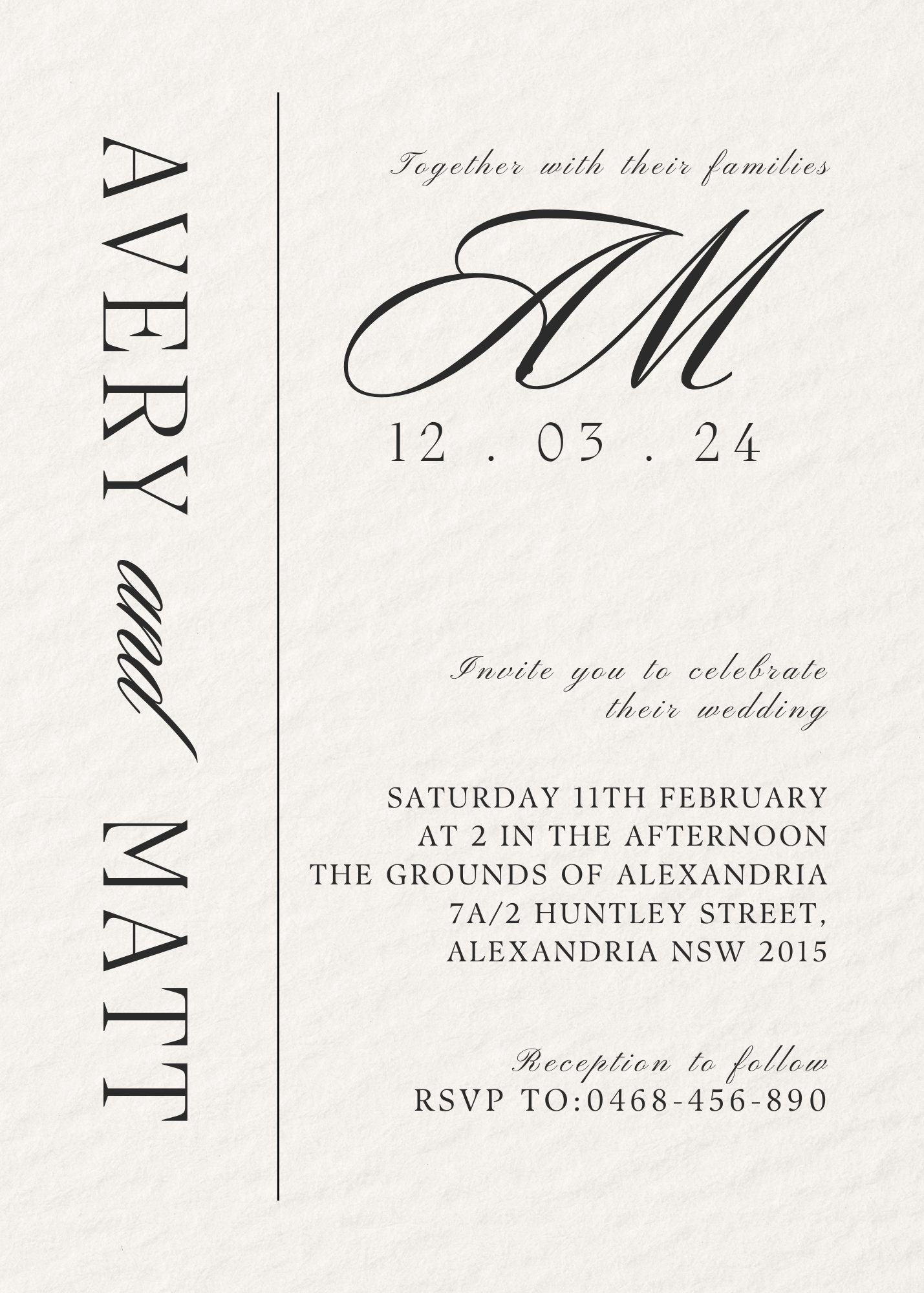 Lune Wedding Invitation