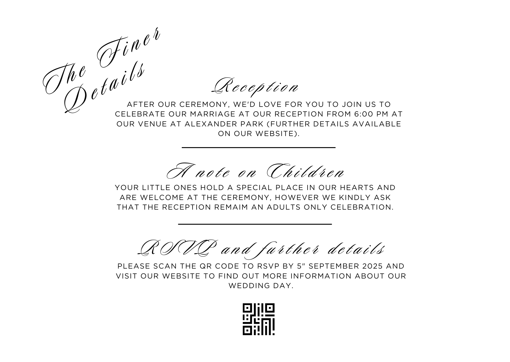 Lune The Finer Details Card