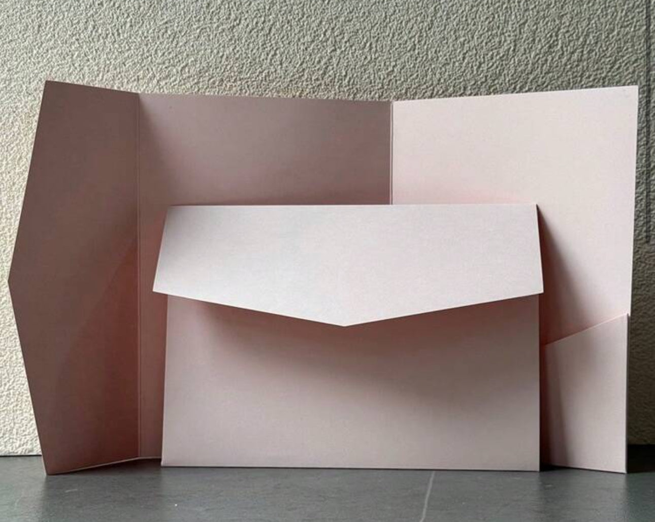 Luxe Tri-Fold Pocket Wedding Invitation Cover