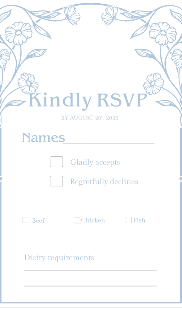 Sienna RSVP Card